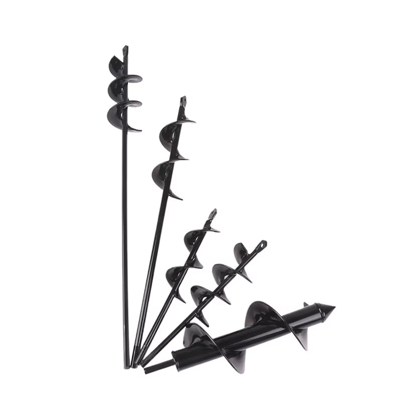 1 Pc Spiral Pole Auger Set Garden Planting Flowers Plant Supplies Loose Soil Digging Hole Metal Drill Bit Garden Power Tools
