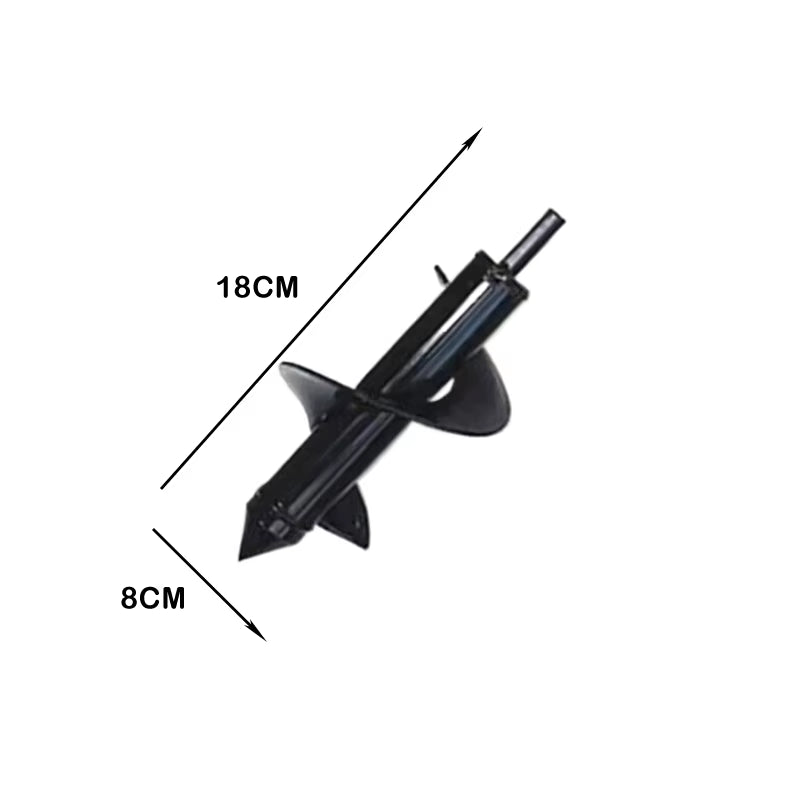 1 Pc Spiral Pole Auger Set Garden Planting Flowers Plant Supplies Loose Soil Digging Hole Metal Drill Bit Garden Power Tools