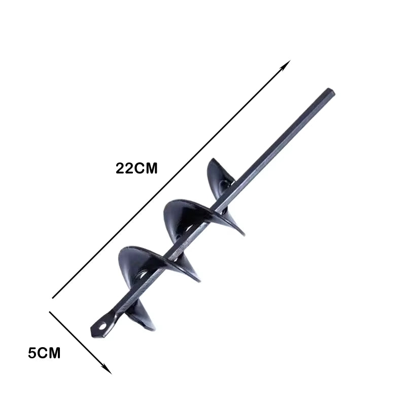 1 Pc Spiral Pole Auger Set Garden Planting Flowers Plant Supplies Loose Soil Digging Hole Metal Drill Bit Garden Power Tools